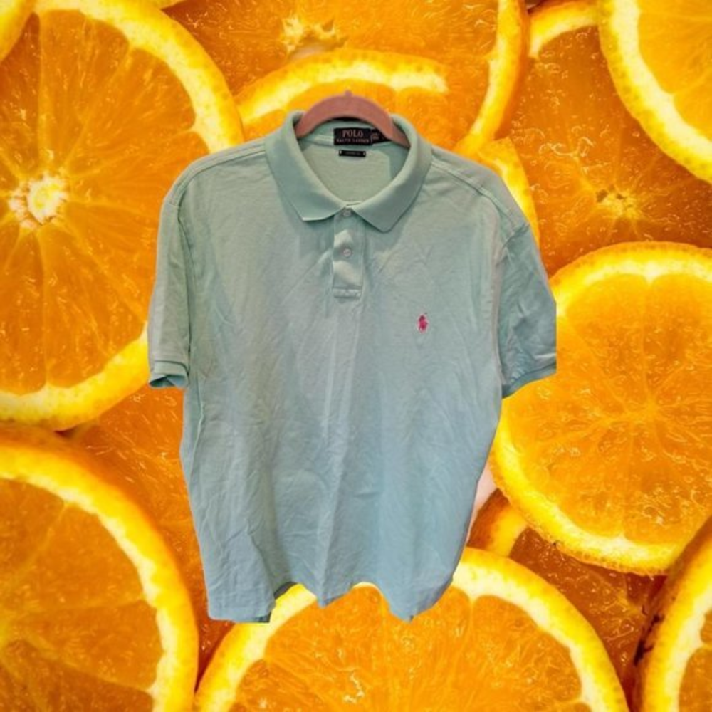 POLO Ralph Lauren Classic Fit Light Green with Logo Size XXL